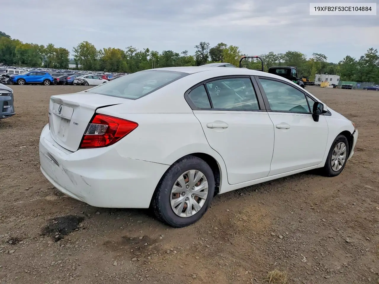2012 HONDA CIVIC VIN 19XFB2F53CE104884 — фото 3
