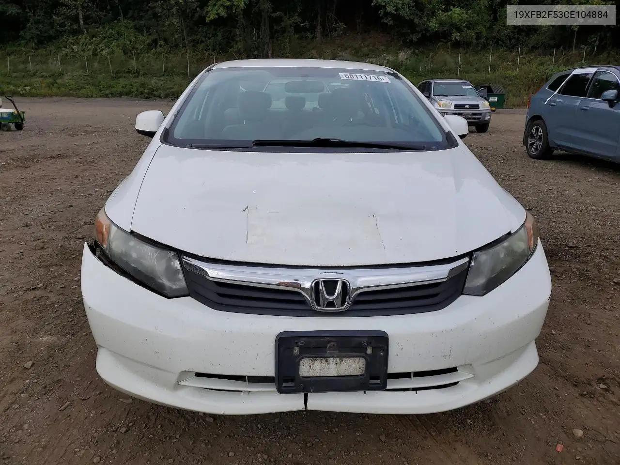2012 HONDA CIVIC VIN 19XFB2F53CE104884 — фото 5