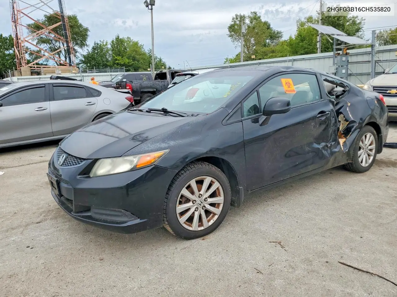 HONDA CIVIC 2012, VIN 2HGFG3B16CH535820