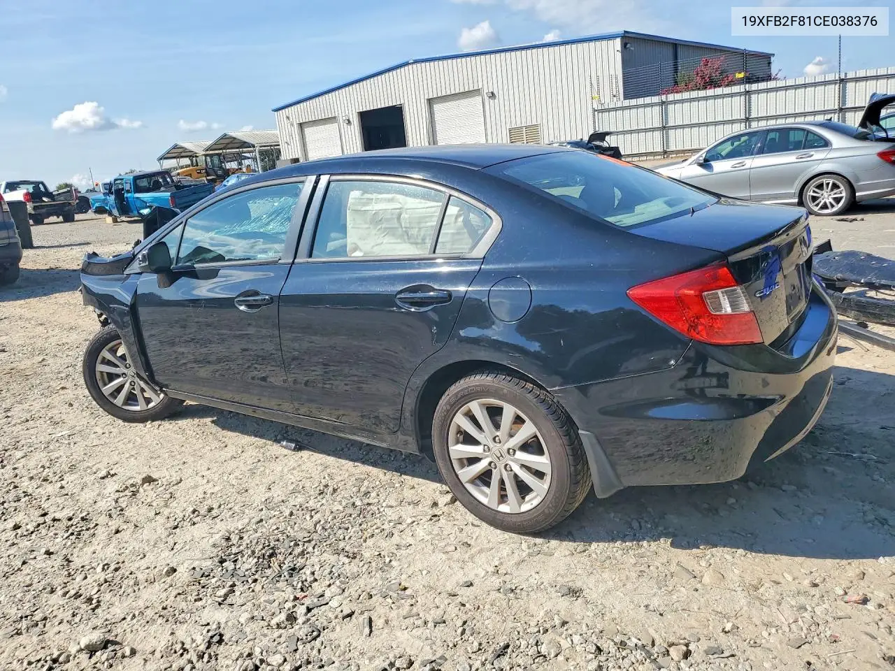 2012 HONDA CIVIC VIN 19XFB2F81CE038376 — фото 2