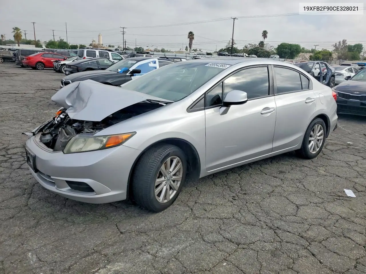 HONDA CIVIC 2012, VIN 19XFB2F90CE328021