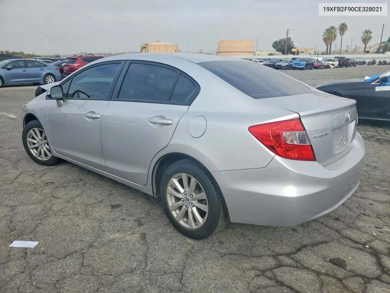 2012 HONDA CIVIC VIN 19XFB2F90CE328021 — фото 2