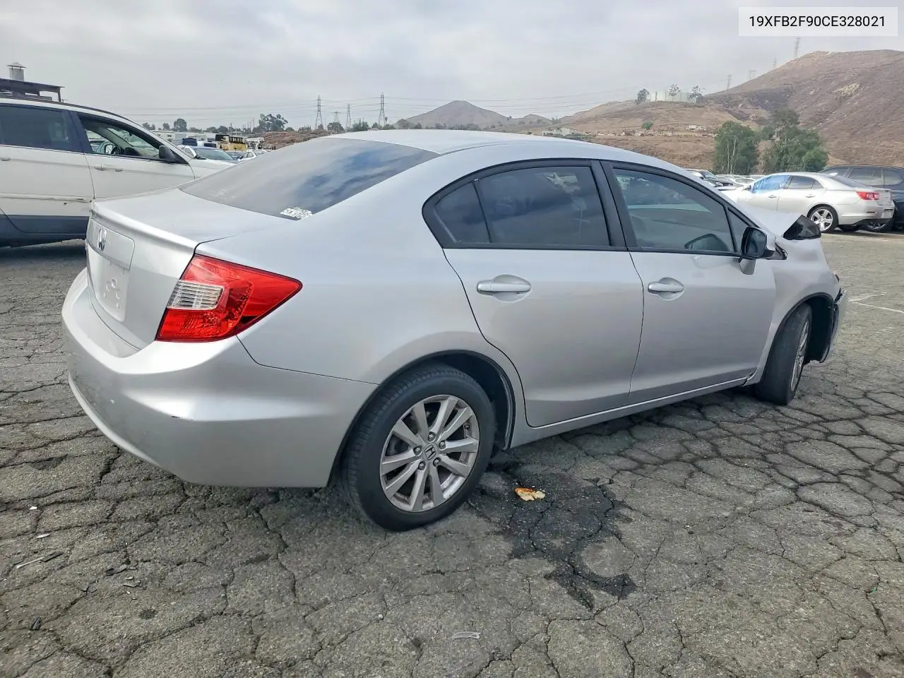 2012 HONDA CIVIC VIN 19XFB2F90CE328021 — фото 3