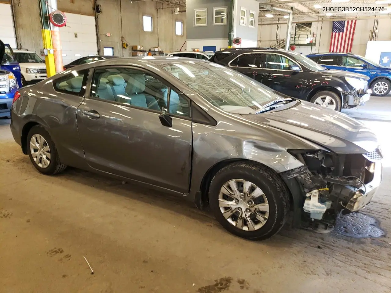 2012 HONDA CIVIC VIN 2HGFG3B52CH524476 — фото 4