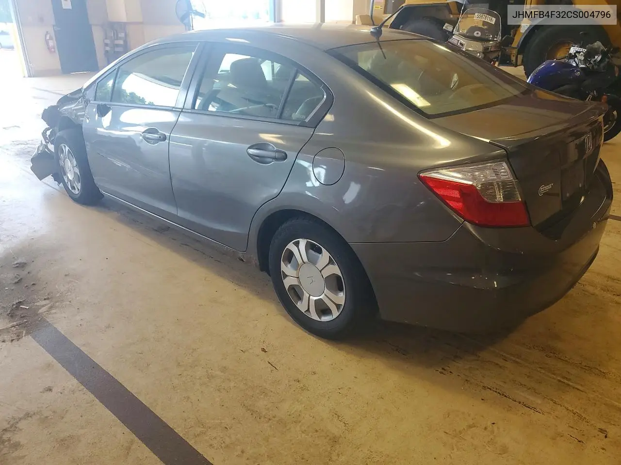 2012 HONDA CIVIC VIN JHMFB4F32CS004796 — фото 2