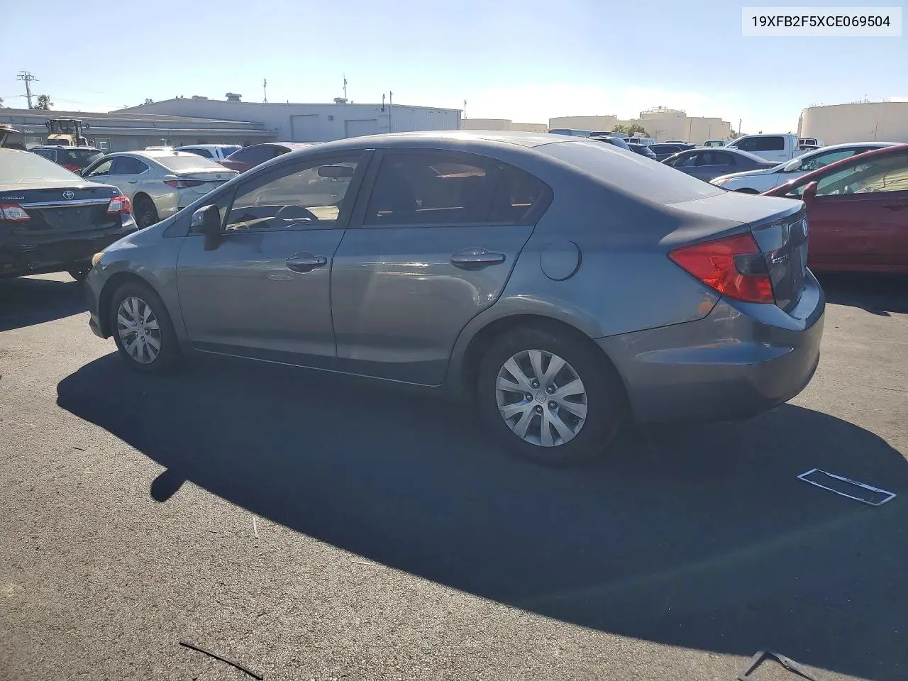 2012 HONDA CIVIC VIN 19XFB2F5XCE069504 — фото 2