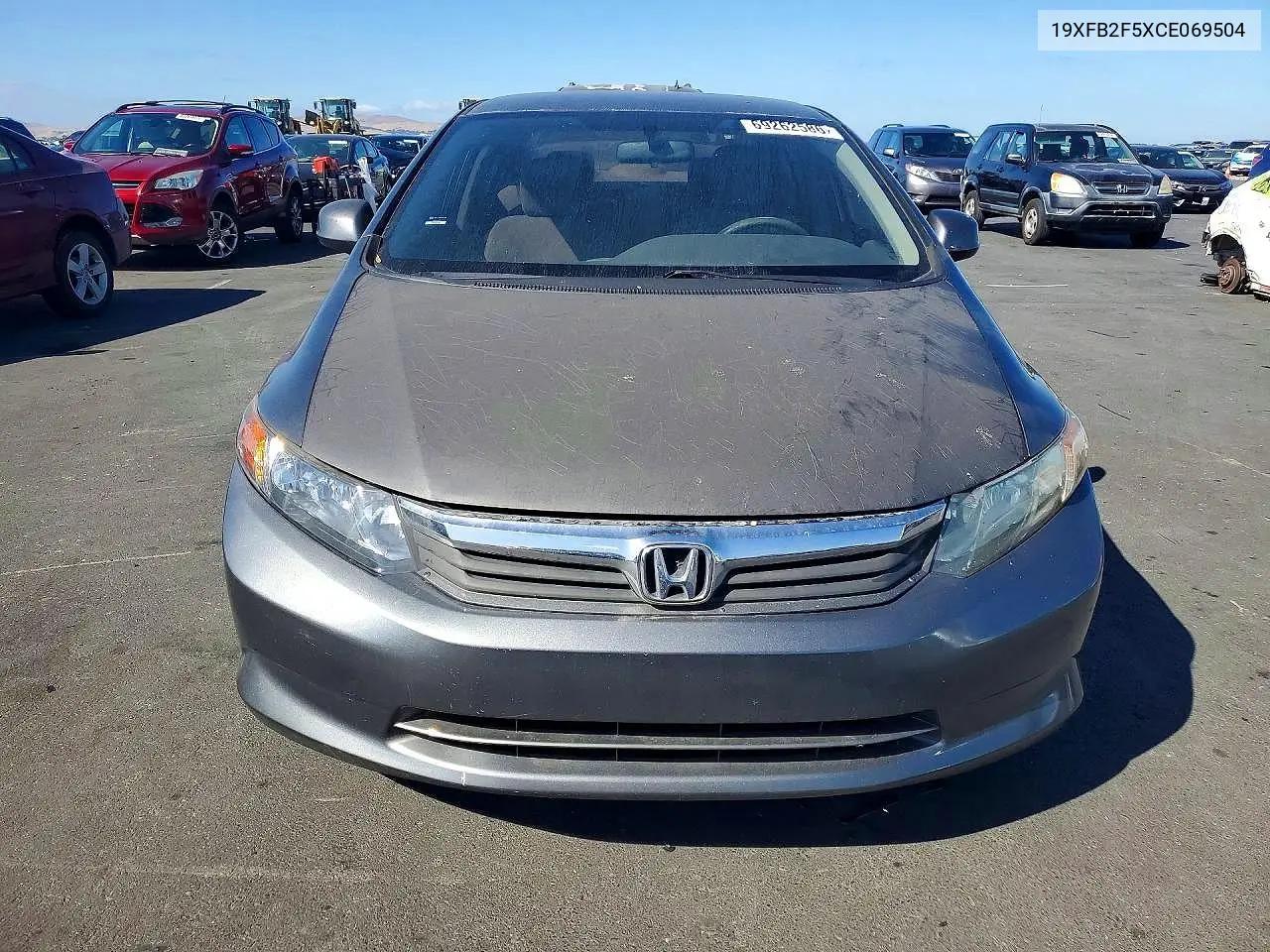 2012 HONDA CIVIC VIN 19XFB2F5XCE069504 — фото 5