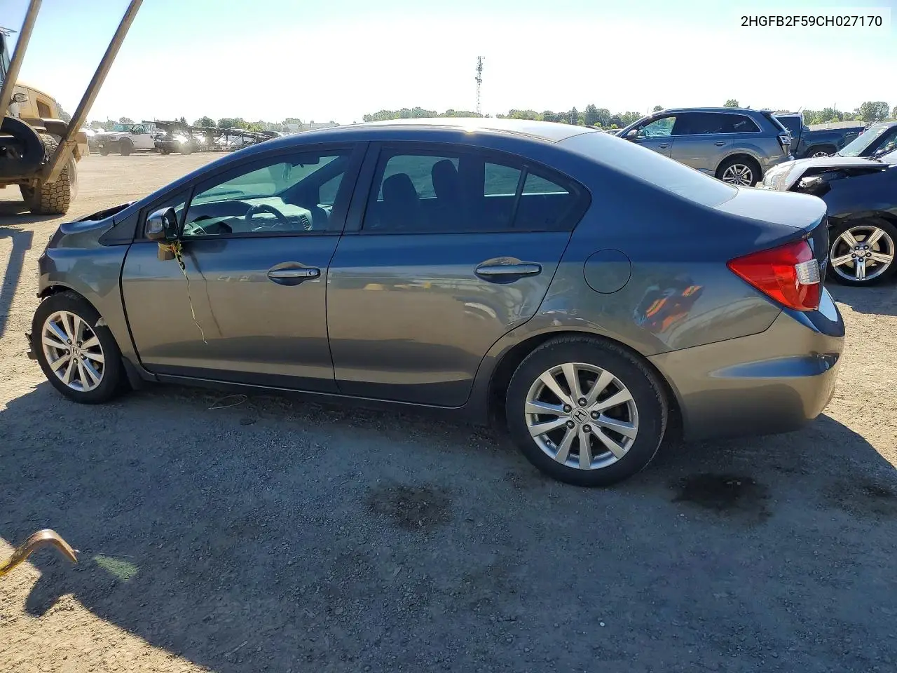 2012 HONDA CIVIC VIN 2HGFB2F59CH027170 — фото 2
