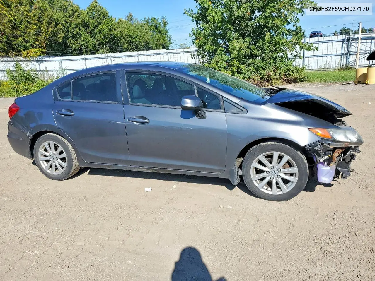 2012 HONDA CIVIC VIN 2HGFB2F59CH027170 — фото 4