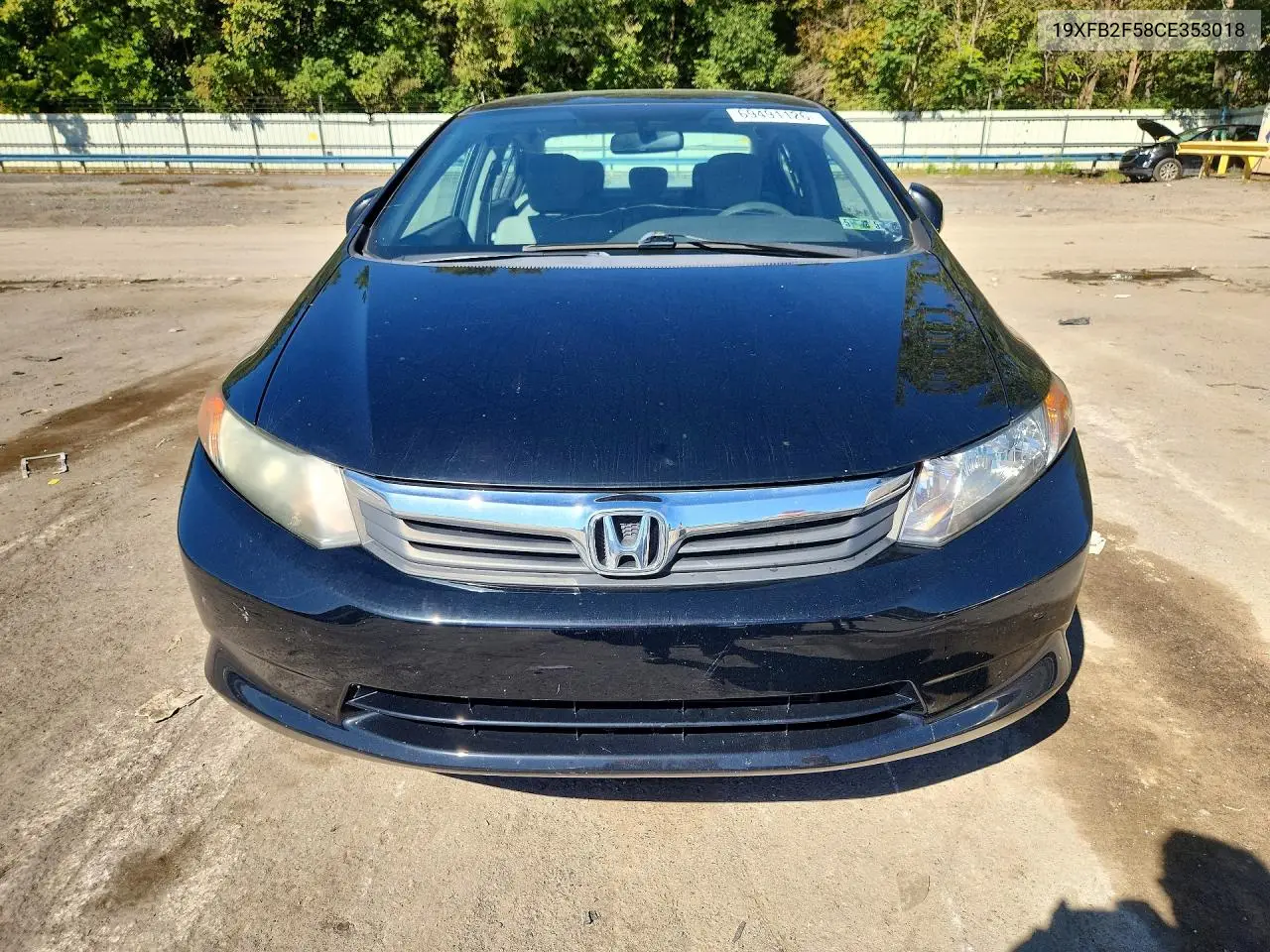 2012 HONDA CIVIC VIN 19XFB2F58CE353018 — фото 5