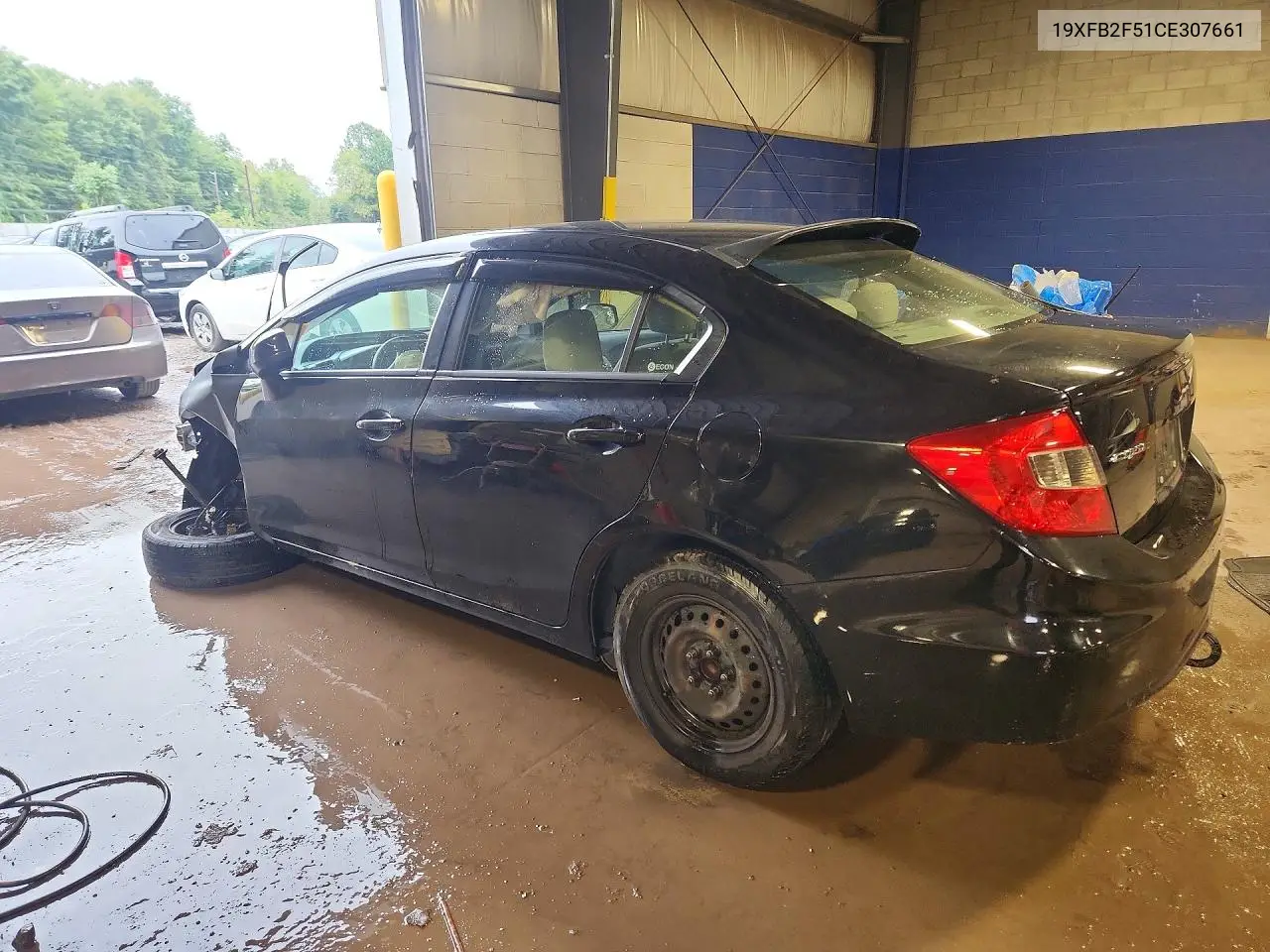 2012 HONDA CIVIC VIN 19XFB2F51CE307661 — фото 2