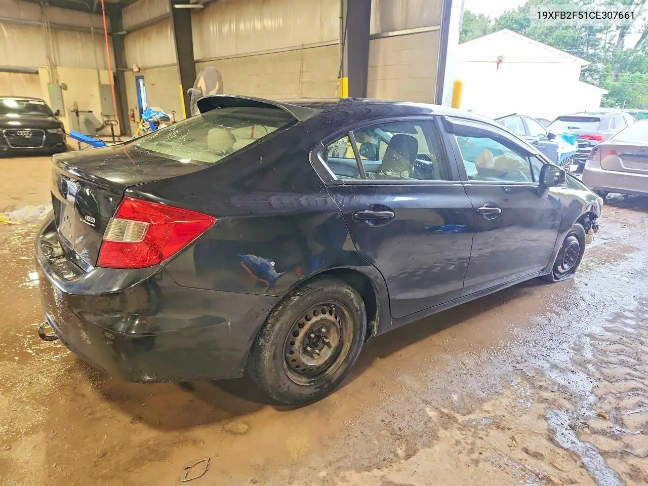 2012 HONDA CIVIC VIN 19XFB2F51CE307661 — фото 3