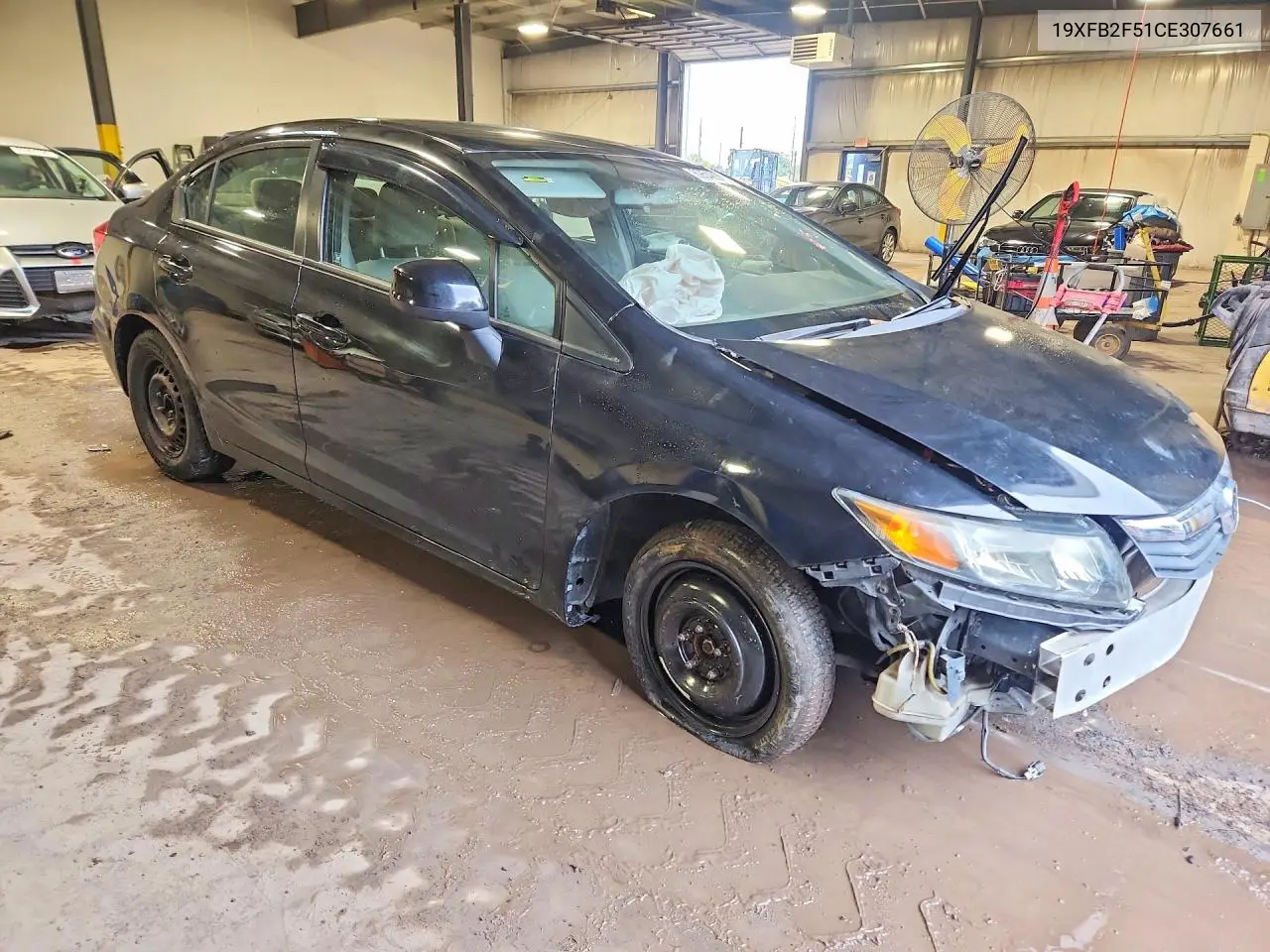 2012 HONDA CIVIC VIN 19XFB2F51CE307661 — фото 4