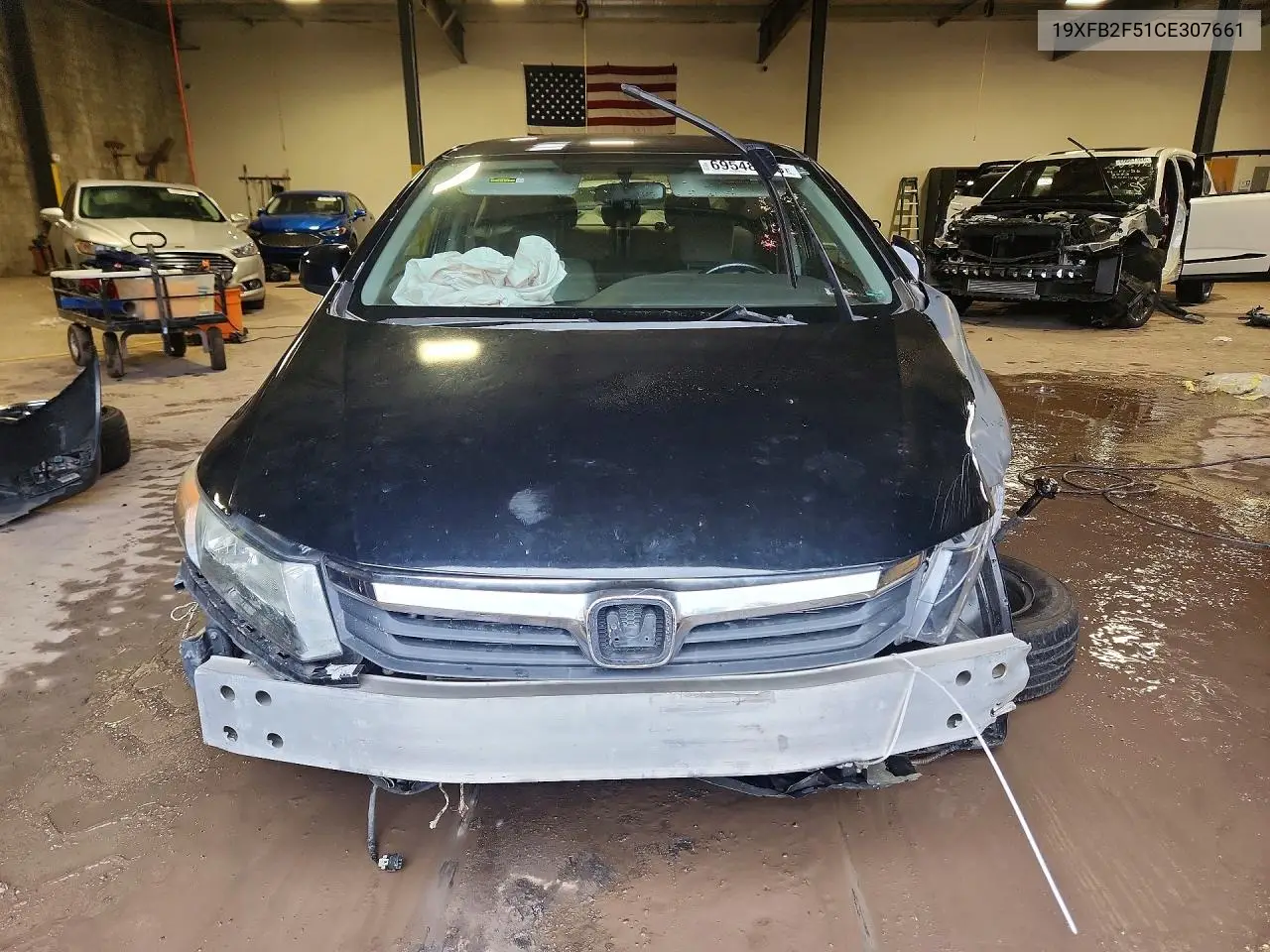2012 HONDA CIVIC VIN 19XFB2F51CE307661 — фото 5