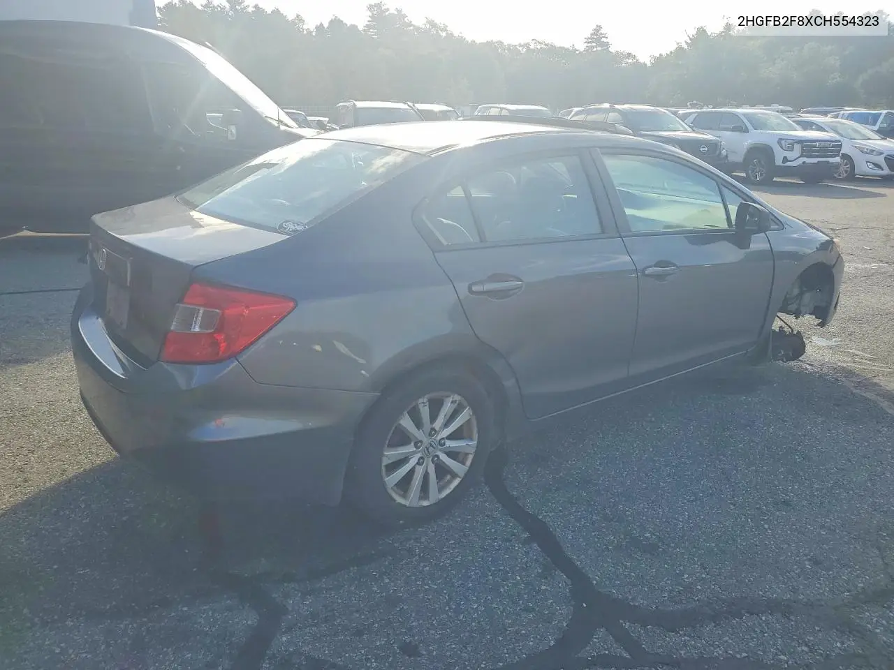 2012 HONDA CIVIC VIN 2HGFB2F8XCH554323 — фото 3