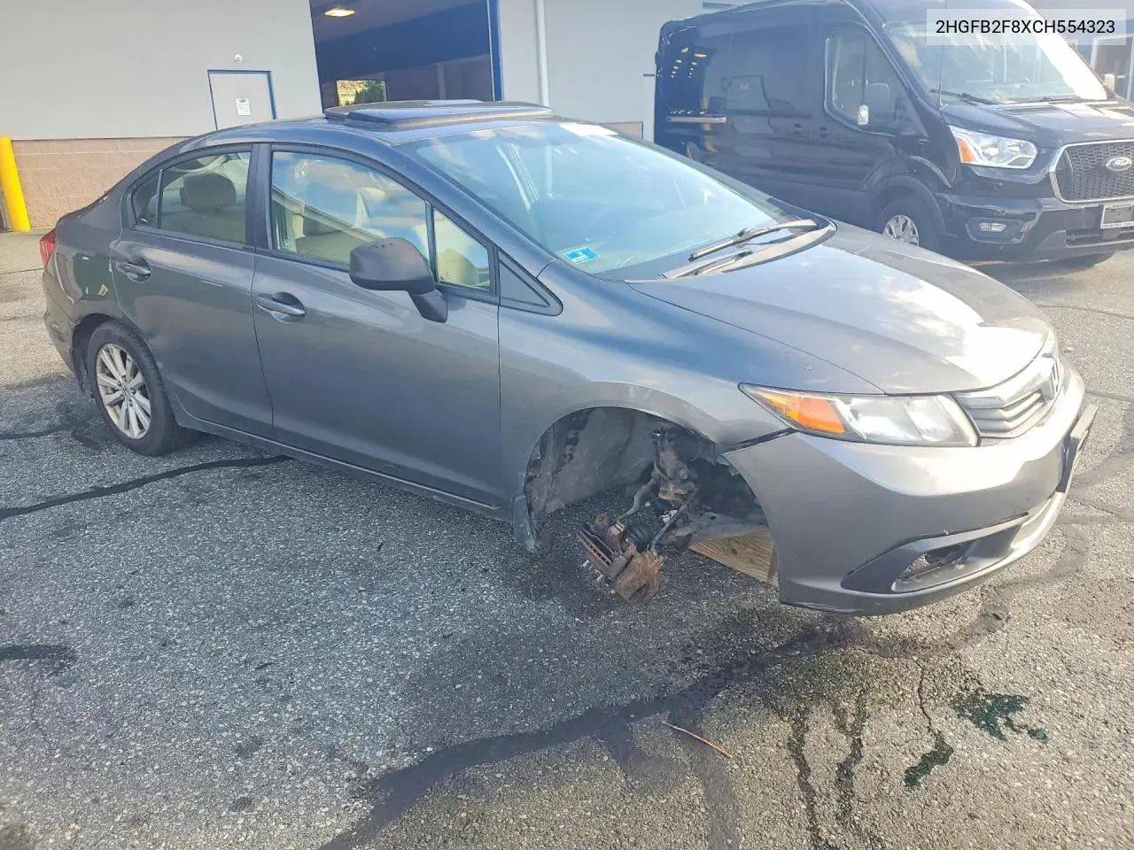 2012 HONDA CIVIC VIN 2HGFB2F8XCH554323 — фото 4
