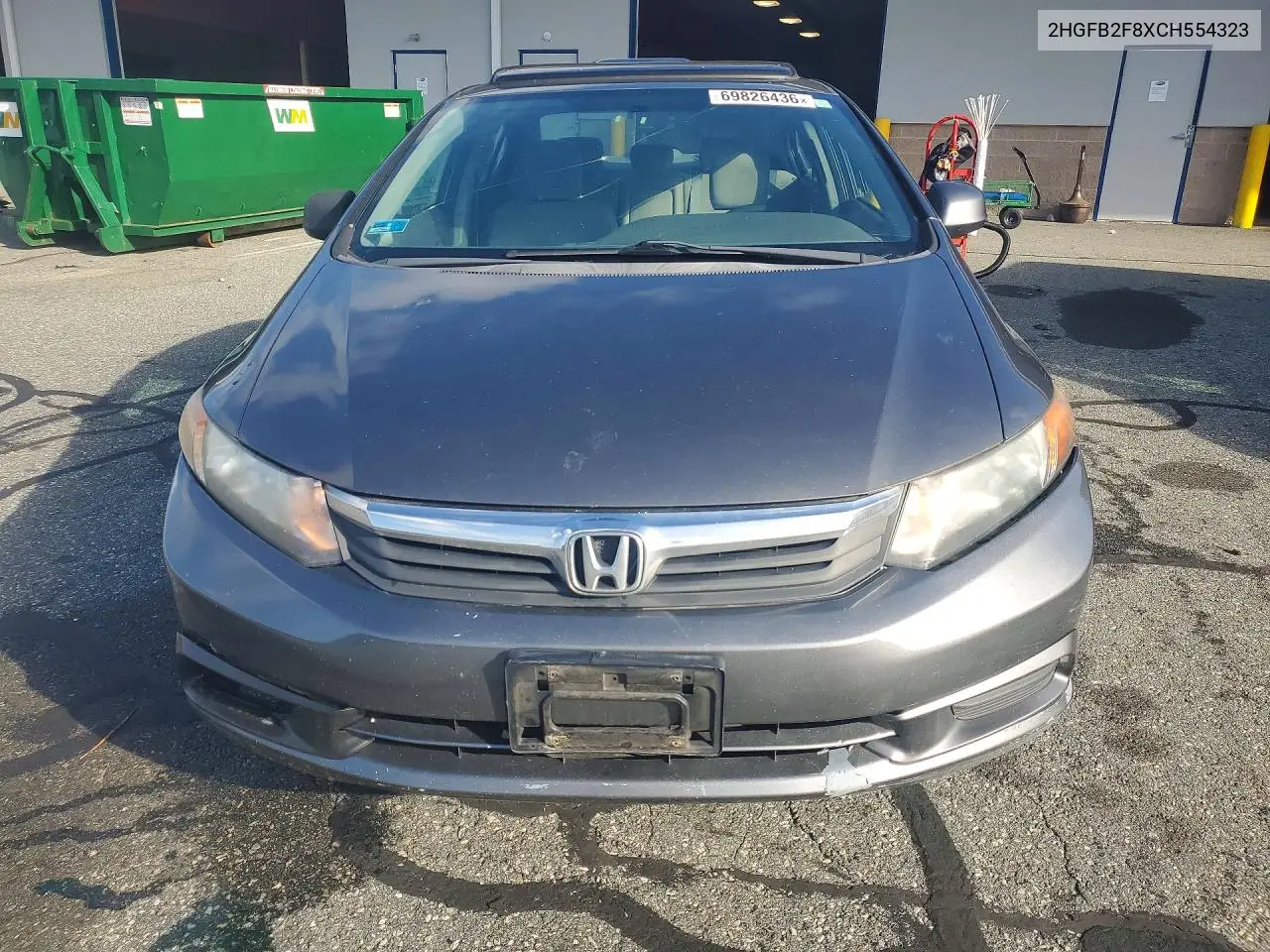 2012 HONDA CIVIC VIN 2HGFB2F8XCH554323 — фото 5