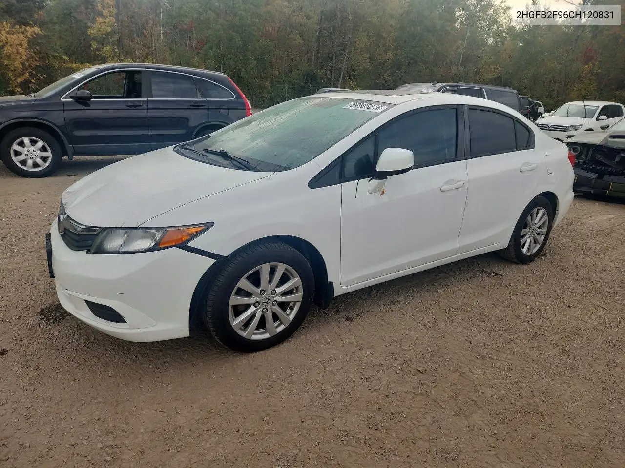 HONDA CIVIC 2012, VIN 2HGFB2F96CH120831