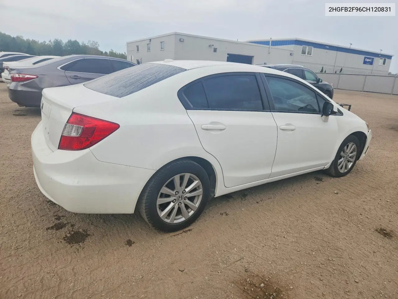 2012 HONDA CIVIC VIN 2HGFB2F96CH120831 — фото 3