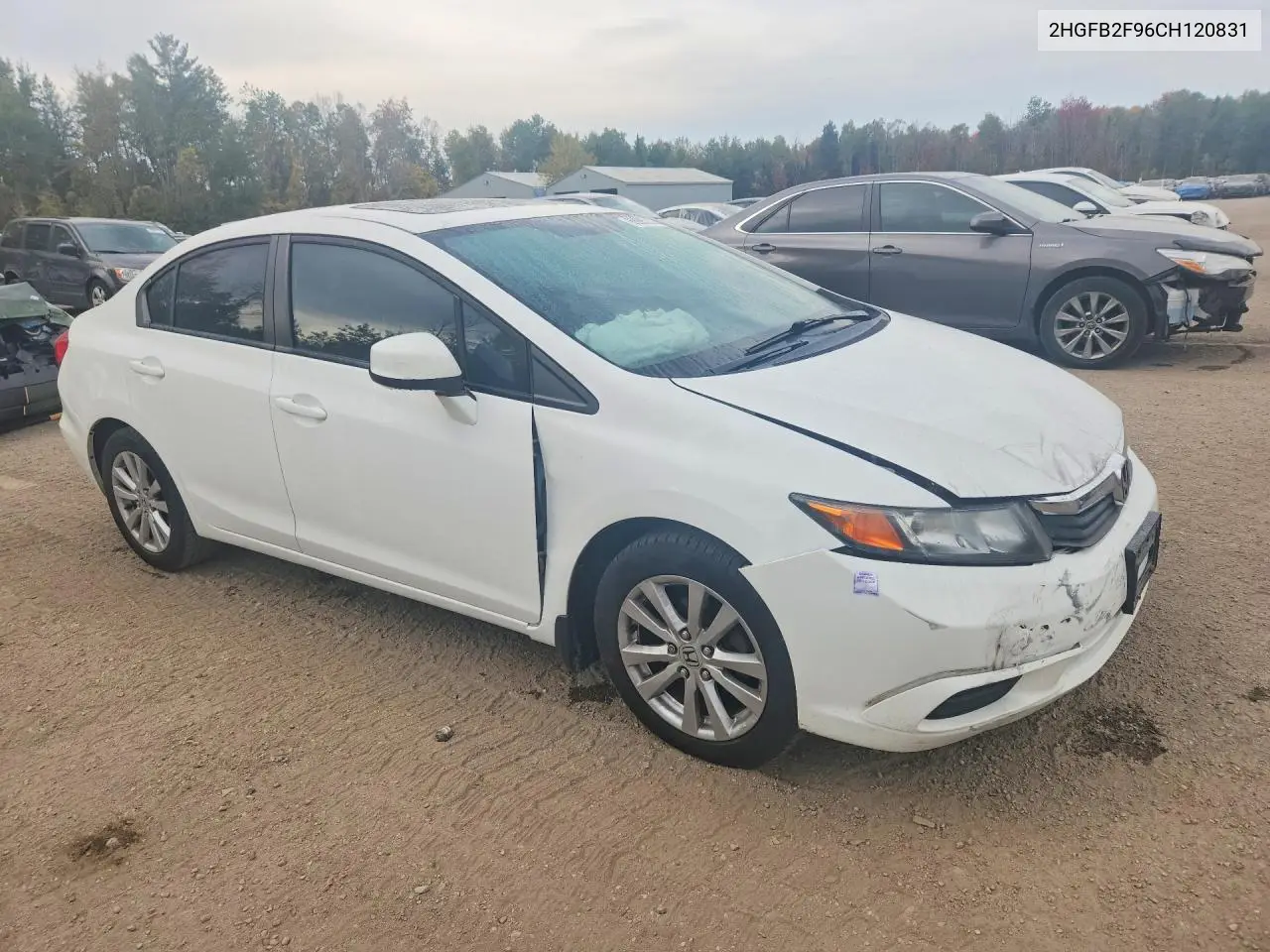2012 HONDA CIVIC VIN 2HGFB2F96CH120831 — фото 4