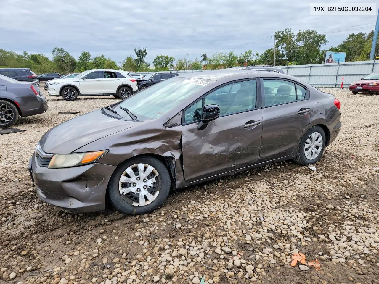 HONDA CIVIC 2012, VIN 19XFB2F50CE032204