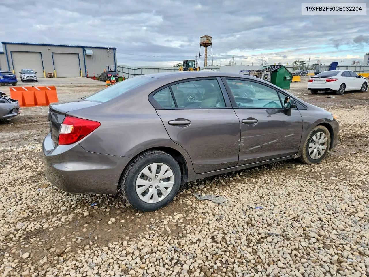 2012 HONDA CIVIC VIN 19XFB2F50CE032204 — фото 3