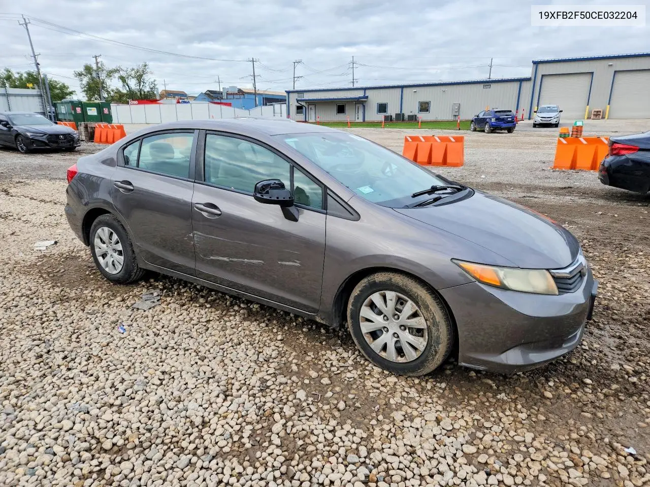2012 HONDA CIVIC VIN 19XFB2F50CE032204 — фото 4