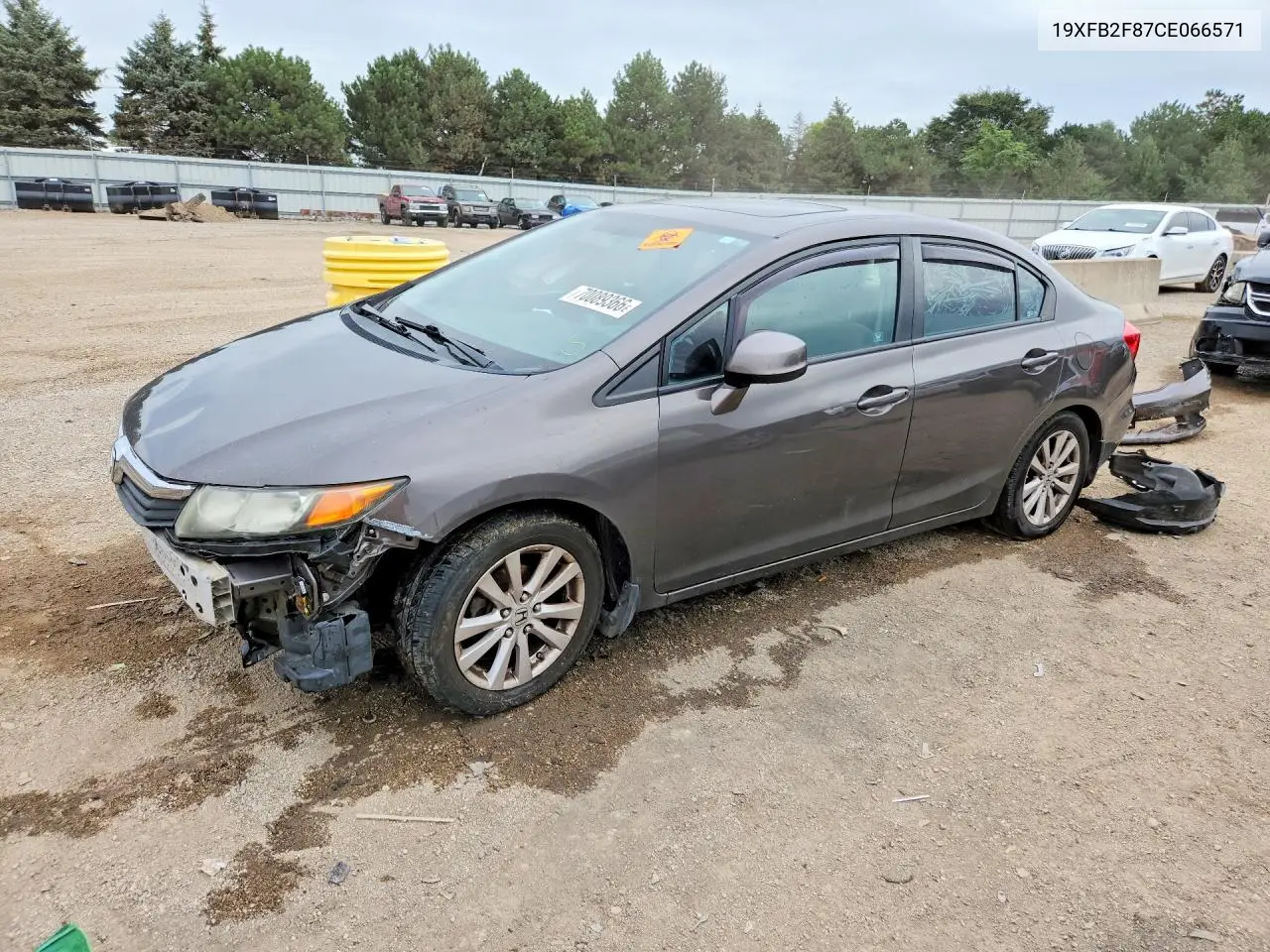 HONDA CIVIC 2012, VIN 19XFB2F87CE066571