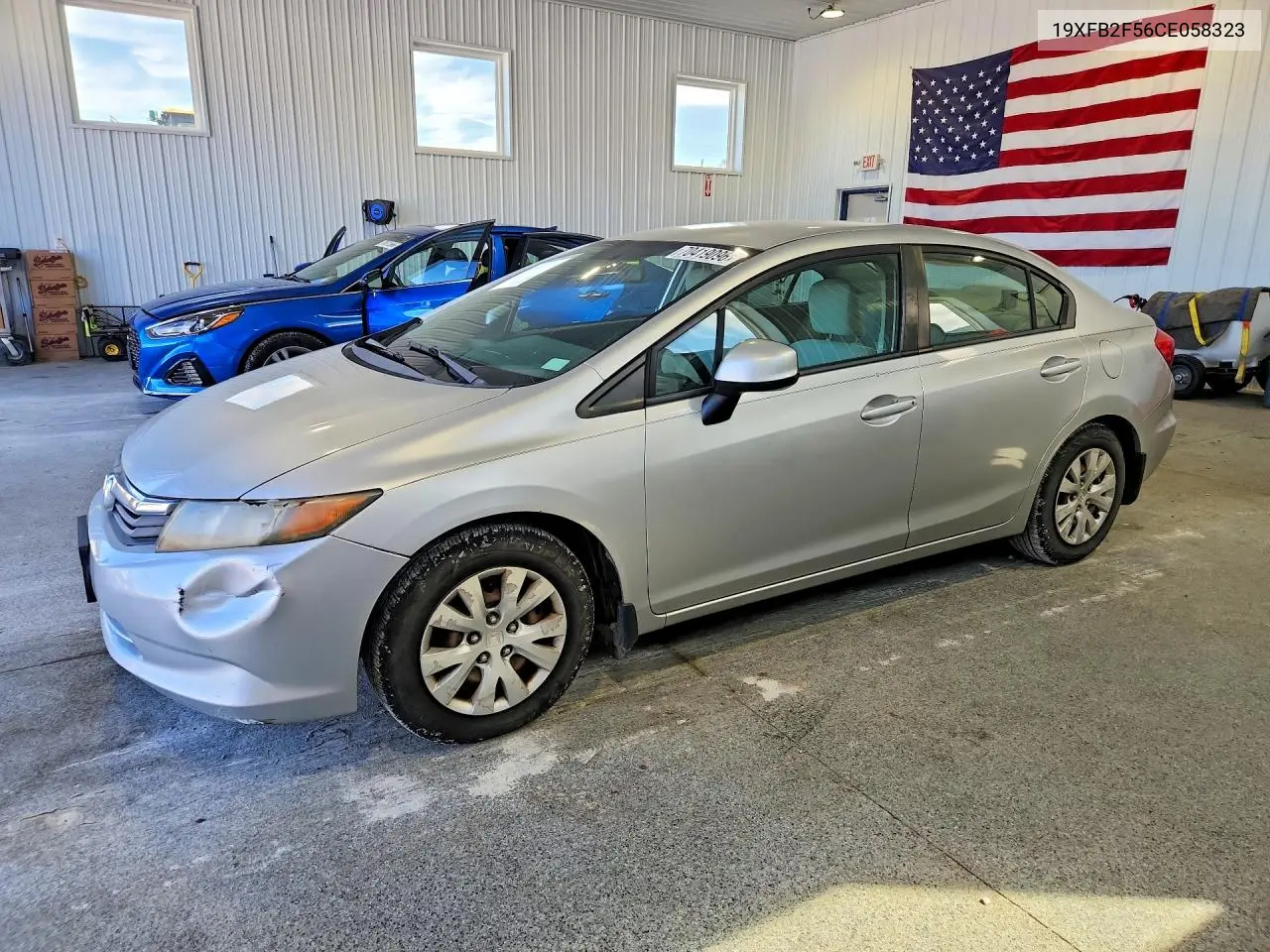 HONDA CIVIC 2012, VIN 19XFB2F56CE058323