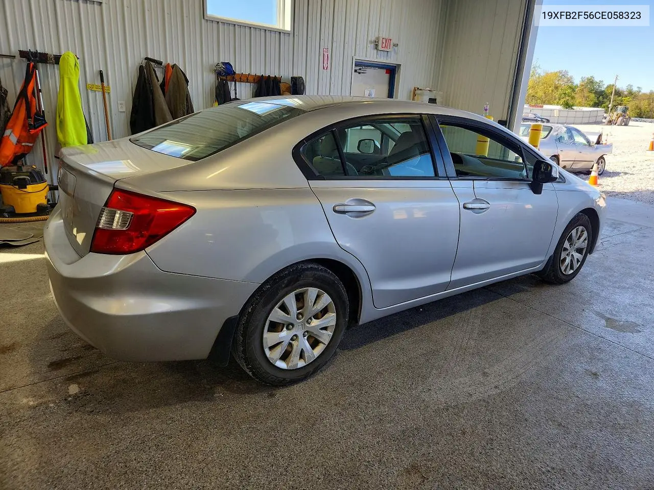 2012 HONDA CIVIC VIN 19XFB2F56CE058323 — фото 3