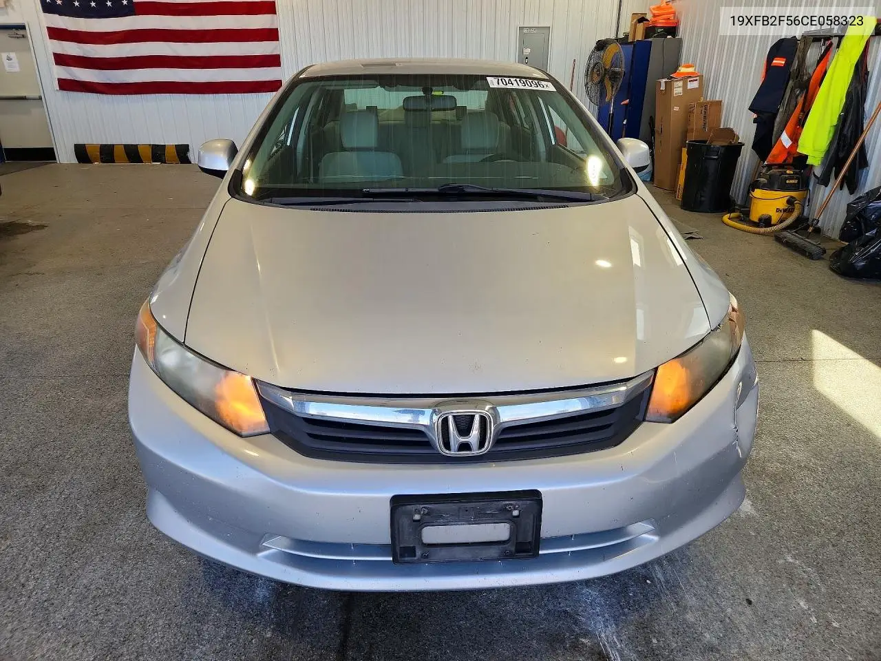 2012 HONDA CIVIC VIN 19XFB2F56CE058323 — фото 5