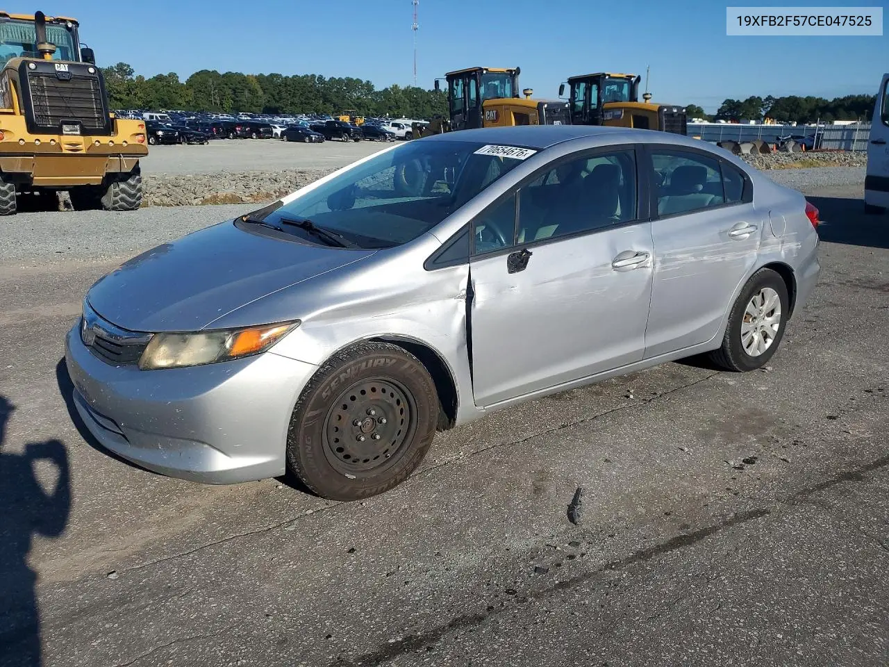 HONDA CIVIC 2012, VIN 19XFB2F57CE047525