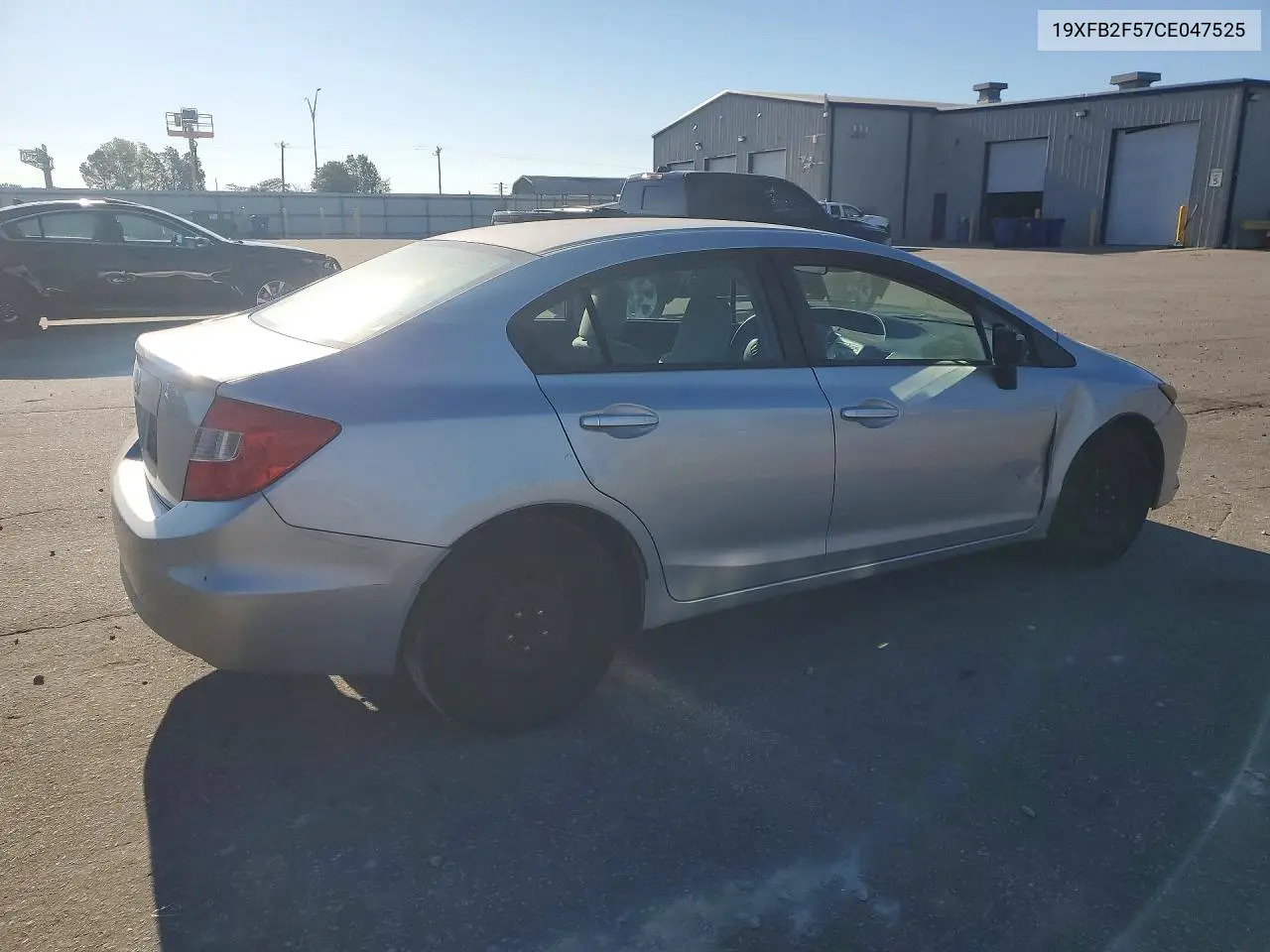 2012 HONDA CIVIC VIN 19XFB2F57CE047525 — фото 3