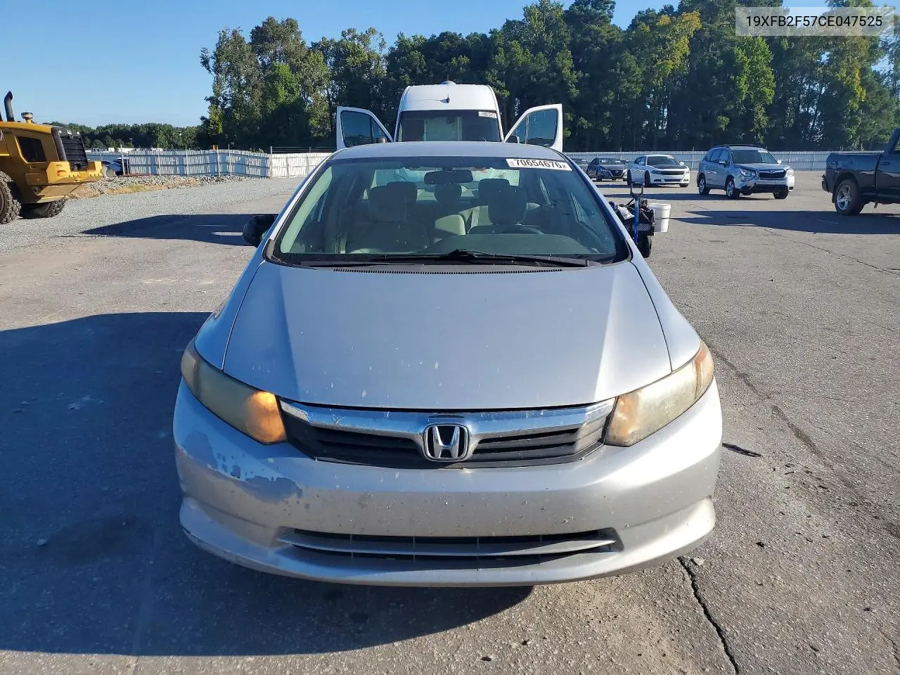 2012 HONDA CIVIC VIN 19XFB2F57CE047525 — фото 5