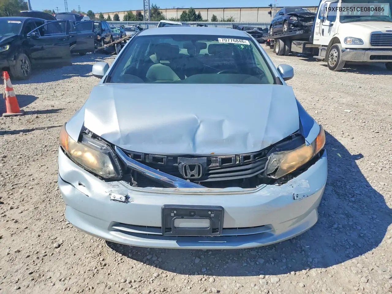 2012 HONDA CIVIC VIN 19XFB2F51CE080486 — фото 5