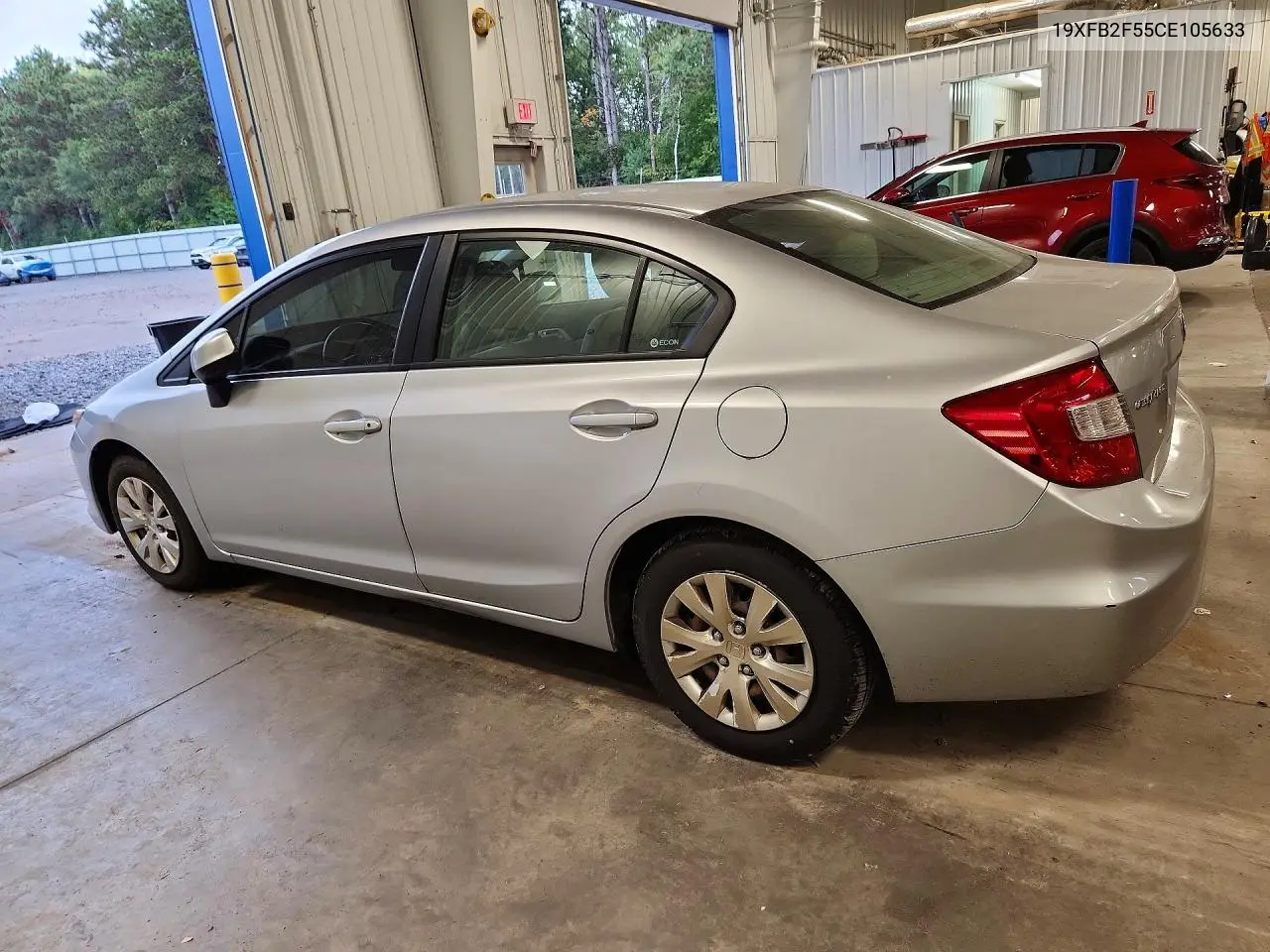 2012 HONDA CIVIC VIN 19XFB2F55CE105633 — фото 2