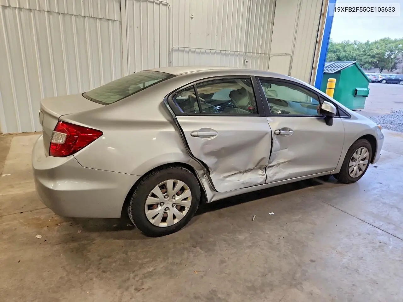 2012 HONDA CIVIC VIN 19XFB2F55CE105633 — фото 3