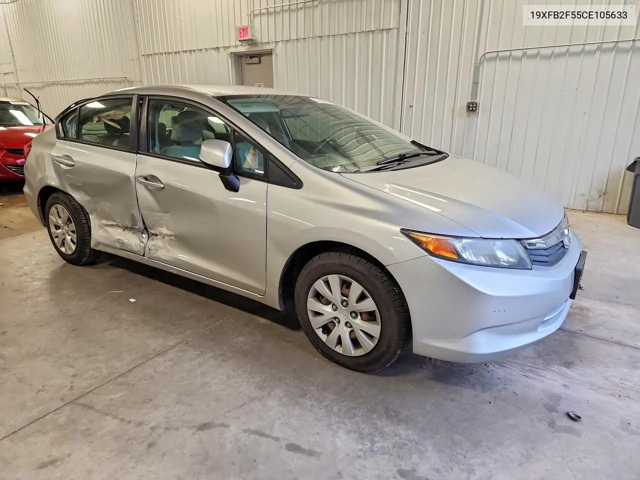 2012 HONDA CIVIC VIN 19XFB2F55CE105633 — фото 4