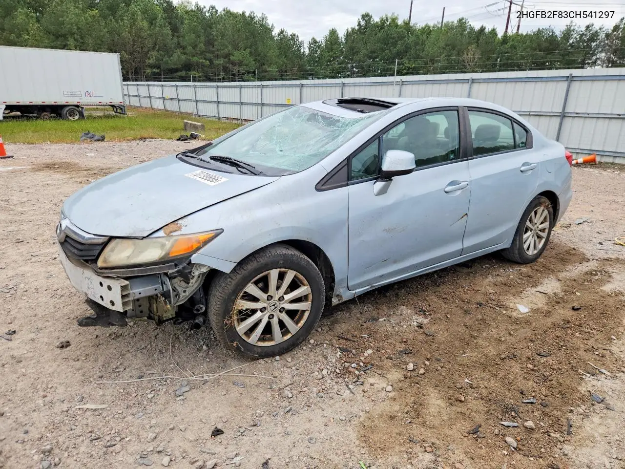 HONDA CIVIC 2012, VIN 2HGFB2F83CH541297