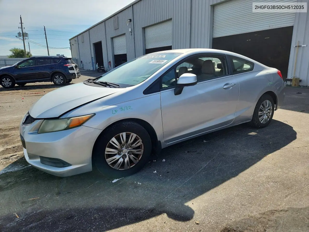 HONDA CIVIC 2012, VIN 2HGFG3B50CH512035