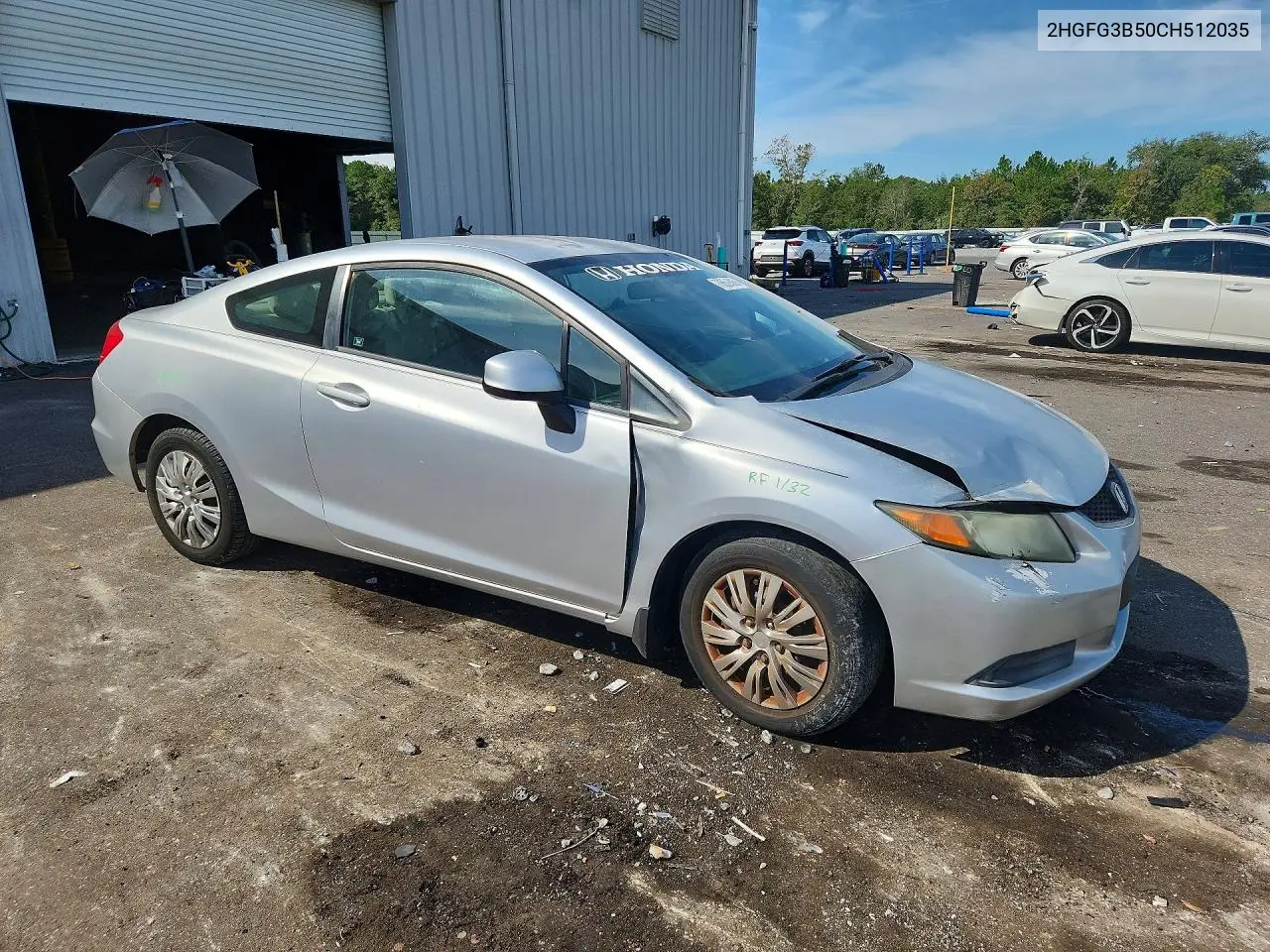 2012 HONDA CIVIC VIN 2HGFG3B50CH512035 — фото 4