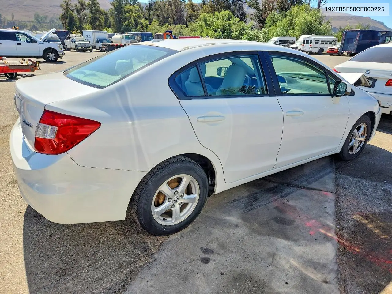2012 HONDA CIVIC VIN 19XFB5F50CE000225 — фото 3