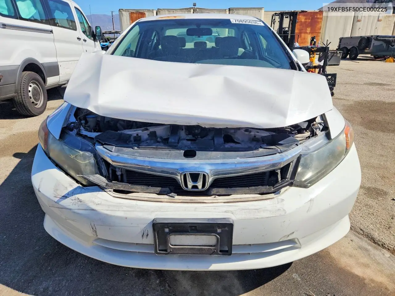 2012 HONDA CIVIC VIN 19XFB5F50CE000225 — фото 5