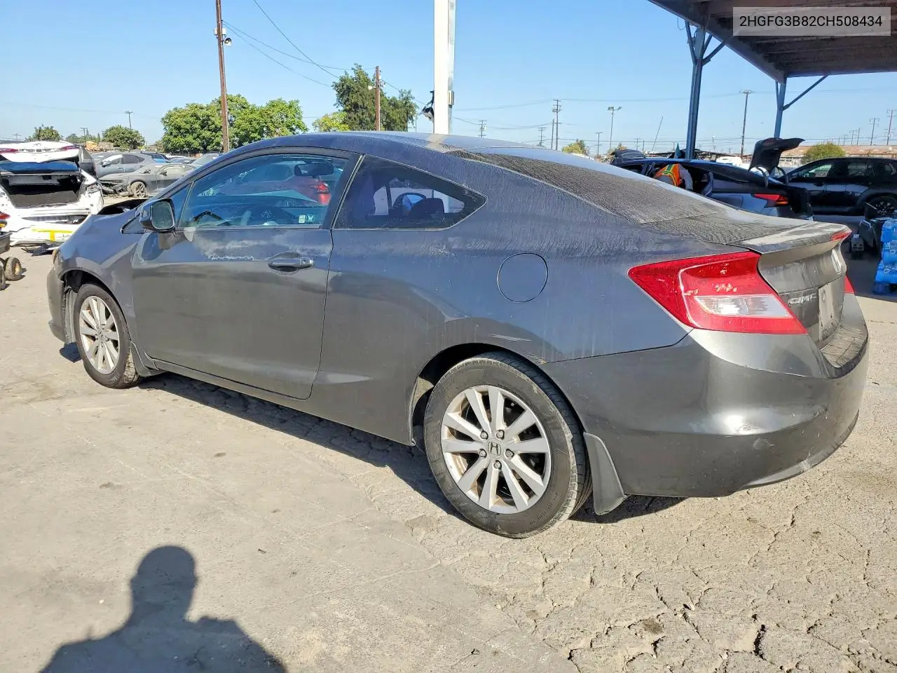 2012 HONDA CIVIC VIN 2HGFG3B82CH508434 — фото 2