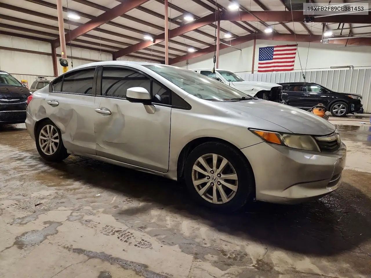 2012 HONDA CIVIC VIN 19XFB2F89CE381453 — фото 4