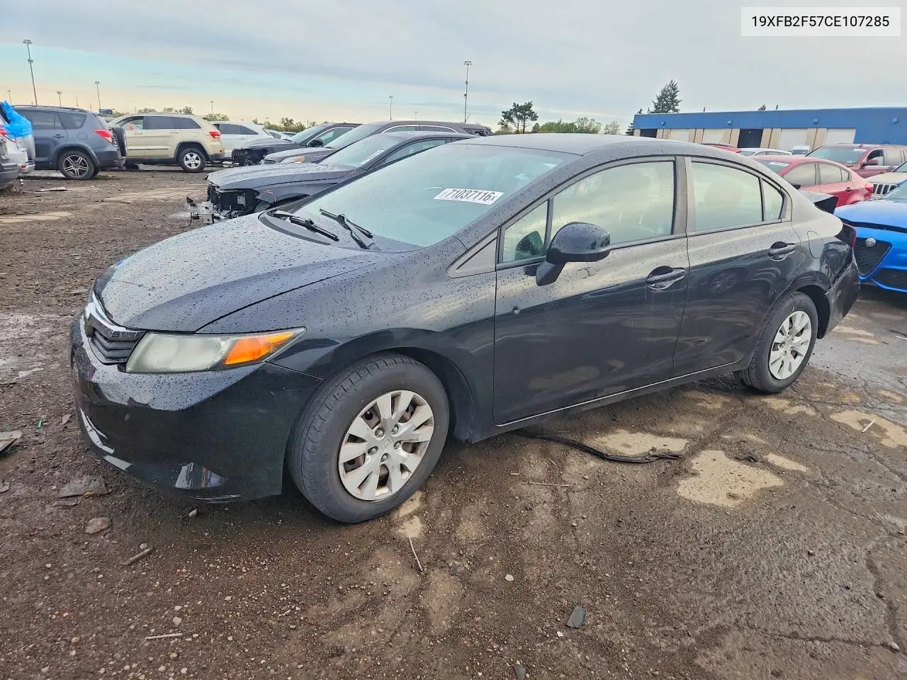 HONDA CIVIC 2012, VIN 19XFB2F57CE107285