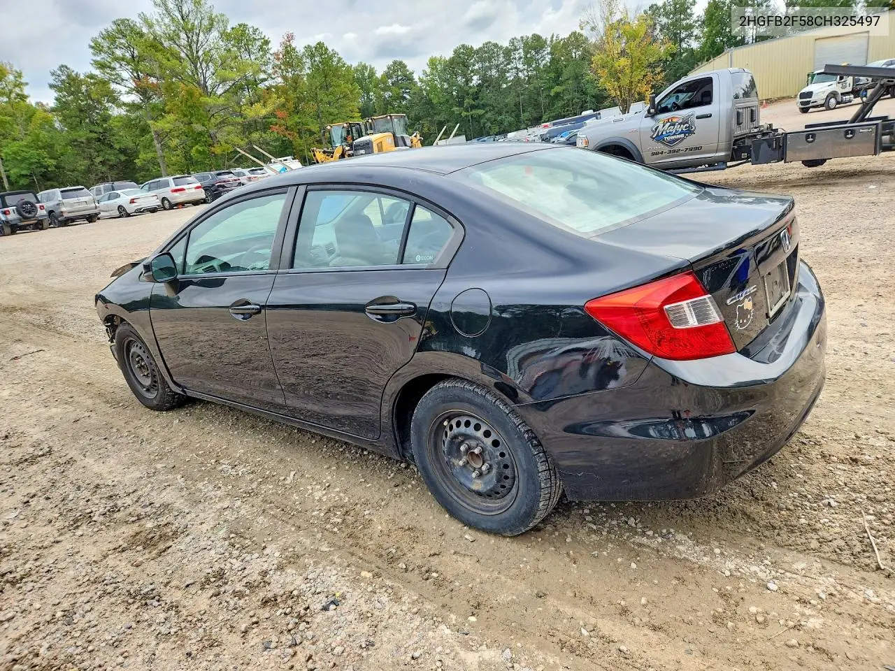 2012 HONDA CIVIC VIN 2HGFB2F58CH325497 — фото 2