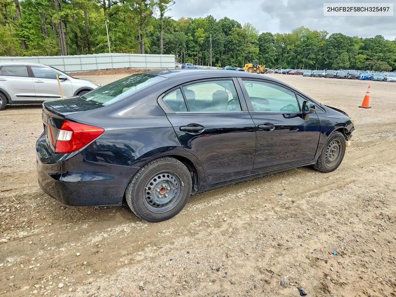 2012 HONDA CIVIC VIN 2HGFB2F58CH325497 — фото 3