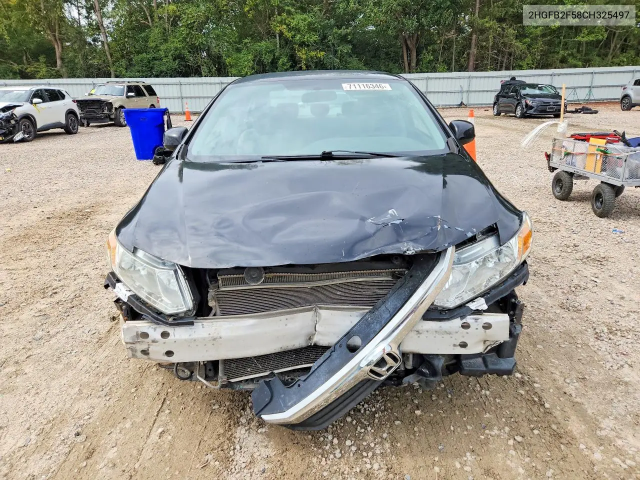 2012 HONDA CIVIC VIN 2HGFB2F58CH325497 — фото 5