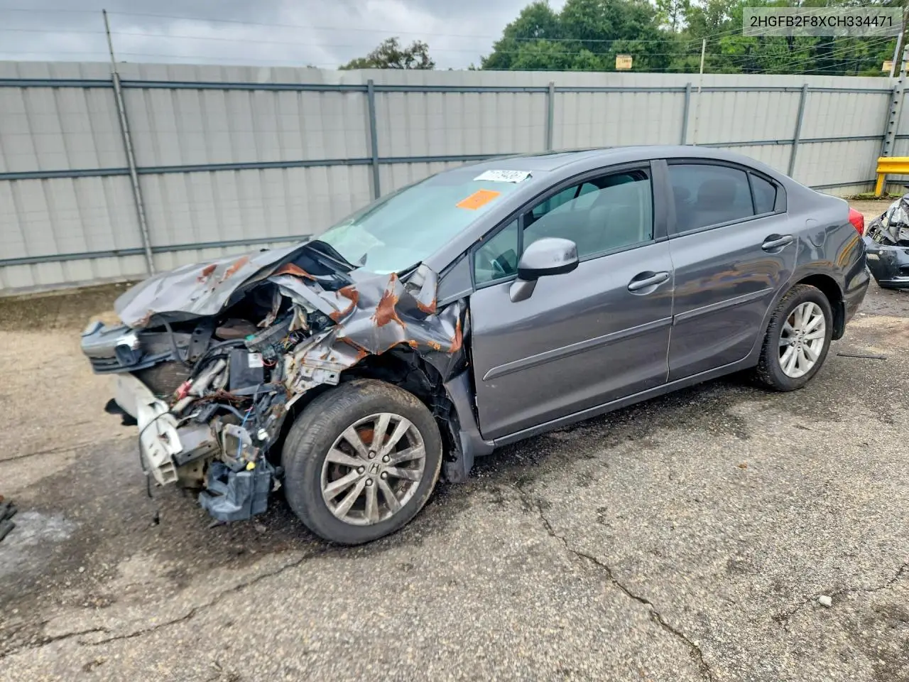 HONDA CIVIC 2012, VIN 2HGFB2F8XCH334471